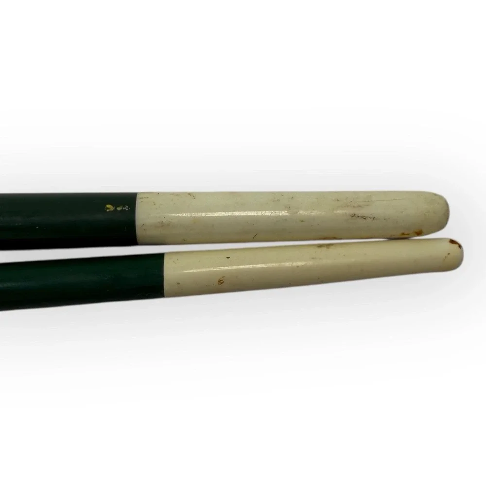 (2) M Grumbacher Gainsborough 1271-F Hog Bristle Paint Brushes Size 8 & 12 VTG